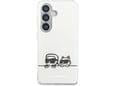 Maska Karl Lagerfeld IML Peekaboo Karl&Choupette MagSafe za Samsung S26/ S941B bela