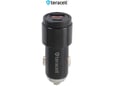 Auto punjač Teracell Evolution TC-11 PD 22.5W + USB QC3.0 20W, 45W (total) sa Lightning kablom crni