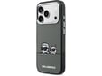 Maska Karl Lagerfeld IML Karl & Choupette Peekaboo Logo MagSafe za iPhone 17 Pro siva