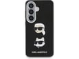 Maska Karl Lagerfeld Saffiano Double Heads Metal za Samsung S26/ S941B crna