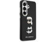 Maska Karl Lagerfeld Saffiano Double Heads Metal za Samsung S26/ S941B crna