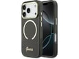 Maska Guess IML Script Metal MagSafe za iPhone 17 Pro crna