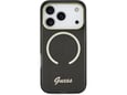 Maska Guess IML Script Metal MagSafe za iPhone 17 Pro crna
