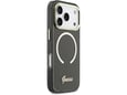 Maska Guess IML Script Metal MagSafe za iPhone 17 Pro crna