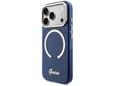 Maska Guess IML Script Metal MagSafe za iPhone 17 Pro plava