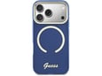 Maska Guess IML Script Metal MagSafe za iPhone 17 Pro plava