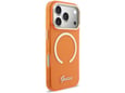 Maska Guess IML Script Metal MagSafe za iPhone 17 Pro Max narandzasta