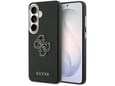 Maska Guess Grained Big 4G Metal Logo za Samsung S26/ S941B crna