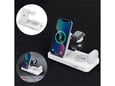 Bežični punjač B-19 4u1 za 2x iPhone,Airpods,Apple Watch 15W beli