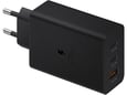Kućni punjač Fast Charging Adapter Trio (USB-Cx2,USB-A) za Samsung PD 65W sa kablom Type-C na Type-C crni