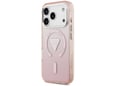 Maska Guess IML Gradient Triangle Logo MagSafe za iPhone 17 Pro pink