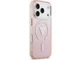 Maska Guess IML Gradient Triangle Logo MagSafe za iPhone 17 Pro pink