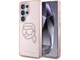 Maska Karl Lagerfeld Rhinestones K. Head Logo za Samsung S25 Ultra/ S938B pink