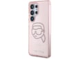Maska Karl Lagerfeld Rhinestones K. Head Logo za Samsung S25 Ultra/ S938B pink