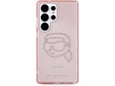 Maska Karl Lagerfeld Rhinestones K. Head Logo za Samsung S25 Ultra/ S938B pink