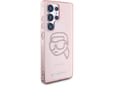 Maska Karl Lagerfeld Rhinestones K. Head Logo za Samsung S25 Ultra/ S938B pink