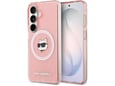 Maska Karl Lagerfeld IML Repeated Choupette MagSafe za Samsung S26/ S941B roze
