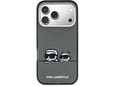 Maska Karl Lagerfeld IML Karl & Choupette Peekaboo Logo MagSafe za iPhone 17 Pro Max siva