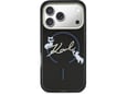 Maska Karl Lagerfeld IML Choupettes Karl Script Logo MagSafe za iPhone 17 Pro Max crna