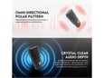 Mikrofon Wireless Fantech Lavalier Leviosa Air WMV21L (Dual Mic) Lightning