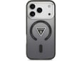 Maska Guess IML Gradient Triangle Logo MagSafe za iPhone 17 Pro crna