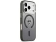 Maska Guess IML Gradient Triangle Logo MagSafe za iPhone 17 Pro crna