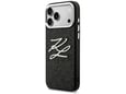 Maska Karl Lagerfeld IML Glitter KL Diamond Logo za iPhone 17 Pro Max crna