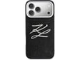 Maska Karl Lagerfeld IML Glitter KL Diamond Logo za iPhone 17 Pro Max crna