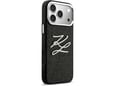 Maska Karl Lagerfeld IML Glitter KL Diamond Logo za iPhone 17 Pro Max crna