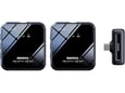 Bežični mikrofon Lavalier REMAX K12 2u1 za mobilni telefon Type-C crni