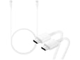 Kućni punjač Fast Charging Adapter Trio (USB-Cx2,USB-A) za Samsung PD 65W sa kablom Type-C na Type-C beli