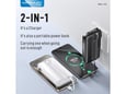 Kućni punjač KONFULON A57Q 20W sa Power Bank baterijom 20000mAh i 2u1 kablom crni