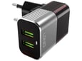 Kućni punjač LDNIO A2206 2XUSB 2.4A + Type-C kabel crno sivi