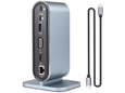 Docking station / HUB Type-C na LAN Gb, SD card, TF, PD, Type-C, 4xUSB 3.0, Audio, HDMI i VGA 12 u 1 sa postoljem