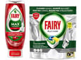 Fairy Kapsule za pranje sudova Platinum 113 kom + Fairy Tečni deterdžent Max power Pomegranate 545ml