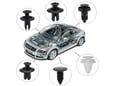 Set plastičnih kopči i zabica za auto Crne