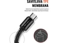 Kabel Teracell Evolution CA-320 iPhone Lightning 2.4A crni 1m