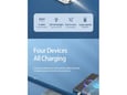 LANG RPP-222 Built-In 4 Cable 10000mAh Power Bank Slim & Portable With LED Flash Light