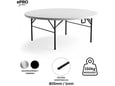 ePRO Sklopivi Baštenski sto Ø122 74cm metal-plastika