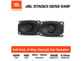 JBL Stage3 Gen2 648F, 10 x 15 cm koaksialni avto zvočniki brez mrežice, par