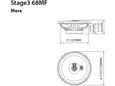 JBL Stage3 Gen2 68MF, 16,5 cm 3-smerni avto zvočniki brez mrežice, par
