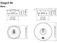 JBL Stage3 Gen2 48, 10 cm avto zvočniki, par