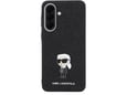 KARL LAGERFELD ovitek za Samsung Galaxy A57 Glitter IML NFT Iconic, črna z bleščicami