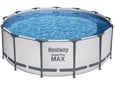 BESTWAY Okrugli bazen sa metalnim okvirom, merdevinama i filter pumpomM, 396x122 cm, Steel Pro MAX Set
