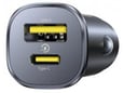 BASEUS avtomobilski polnilec GoTrip DP1, 30 W, QC, PD, 1x USB-C, 1x USB-A