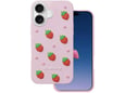 ONASI ovitek za silikonski Jagoda iPhone 17, roza