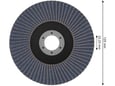 Bosch Brusni disk X451 125mm P40
