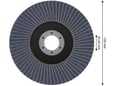 Bosch Brusni disk X451 125mm P40