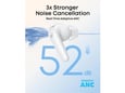 ANKER brezžične ušesne slušalke z mikrofonom Soundcore R60i NC, bela ANC