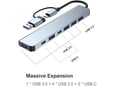 USB hub 7 portova USB-C